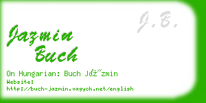 jazmin buch business card